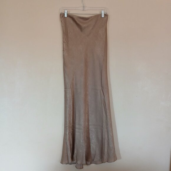 Lucy Paris NWT Glittery Gold Katianna Maxi Skirt Women's Medium - Picture 1 of 10